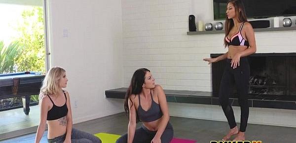  Knowing The Right Yoga Positions - Megan Sage, Nina North And Arya Fae